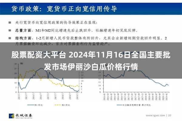 股票配资大平台 2024年11月16日全国主要批发市场伊丽沙白瓜价格行情