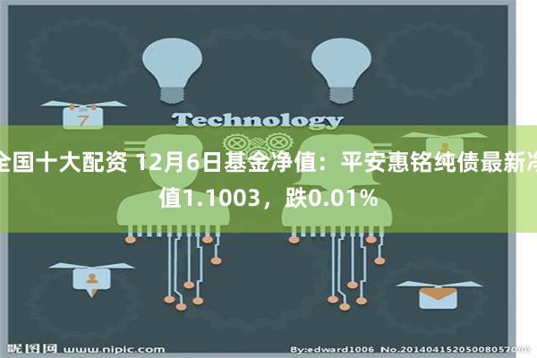 全国十大配资 12月6日基金净值：平安惠铭纯债最新净值1.1003，跌0.01%