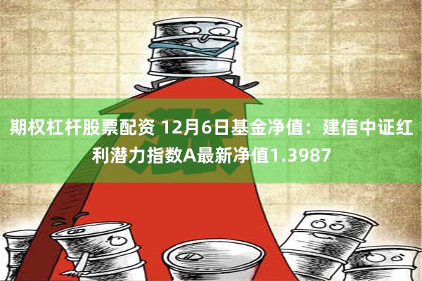 期权杠杆股票配资 12月6日基金净值：建信中证红利潜力指数A最新净值1.3987