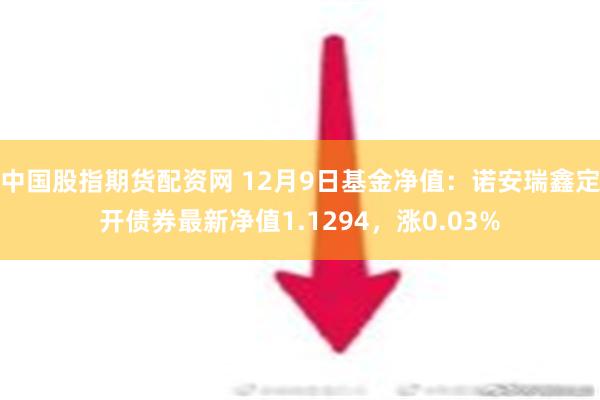 中国股指期货配资网 12月9日基金净值：诺安瑞鑫定开债券最新净值1.1294，涨0.03%